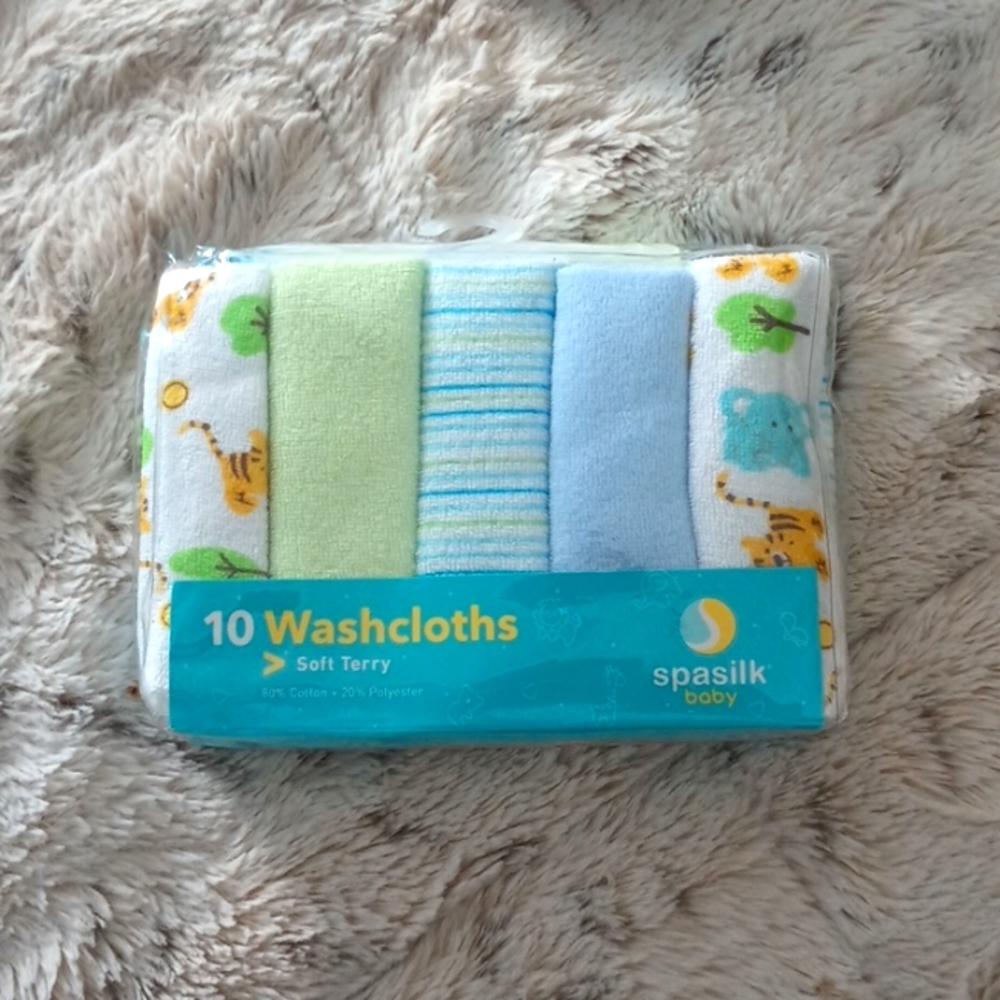 10-Pack baby rags/washcloths